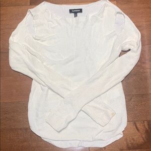 Express Cold Shoulder Sweater